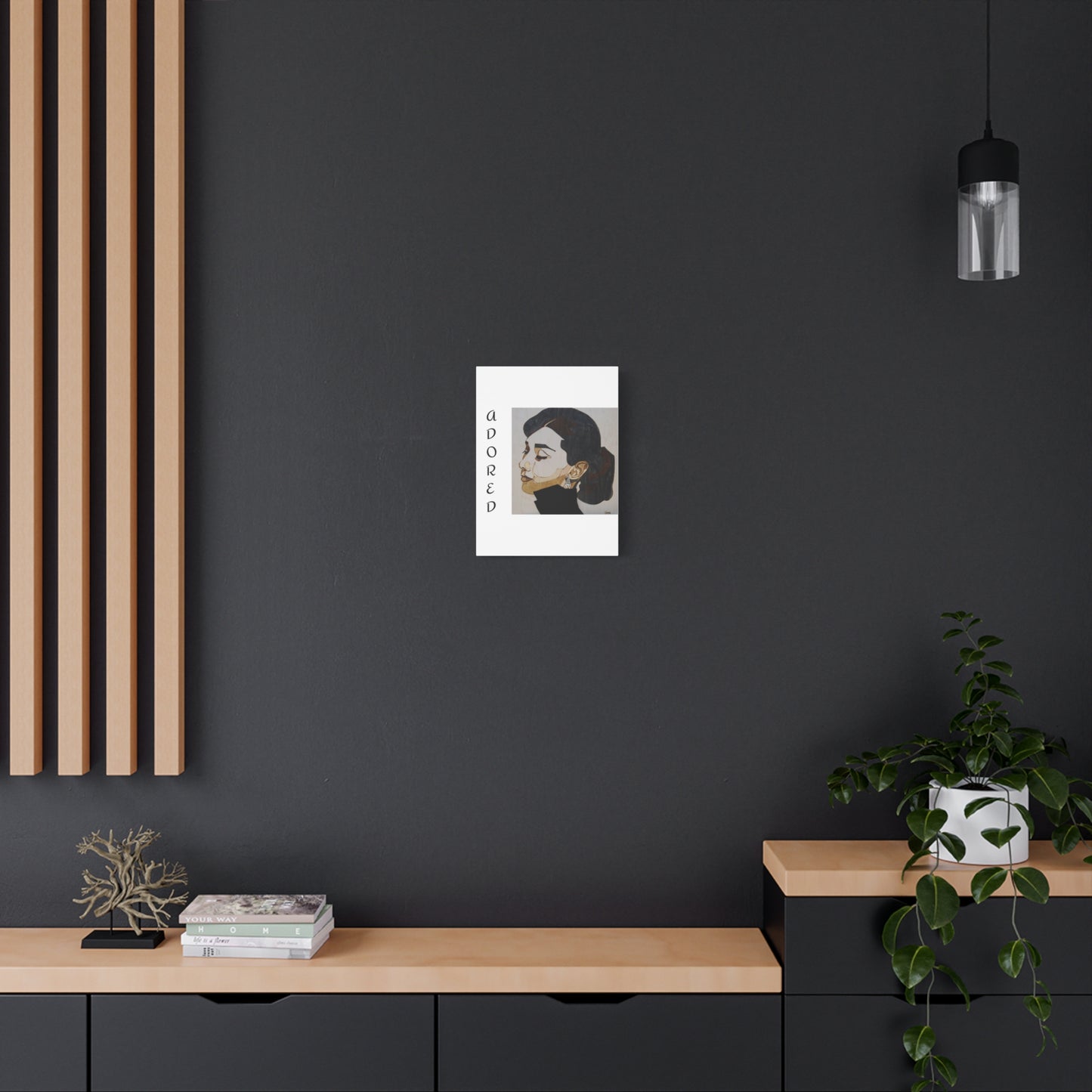 "Adored"Canvas Art – Stylish Portrait of a Woman