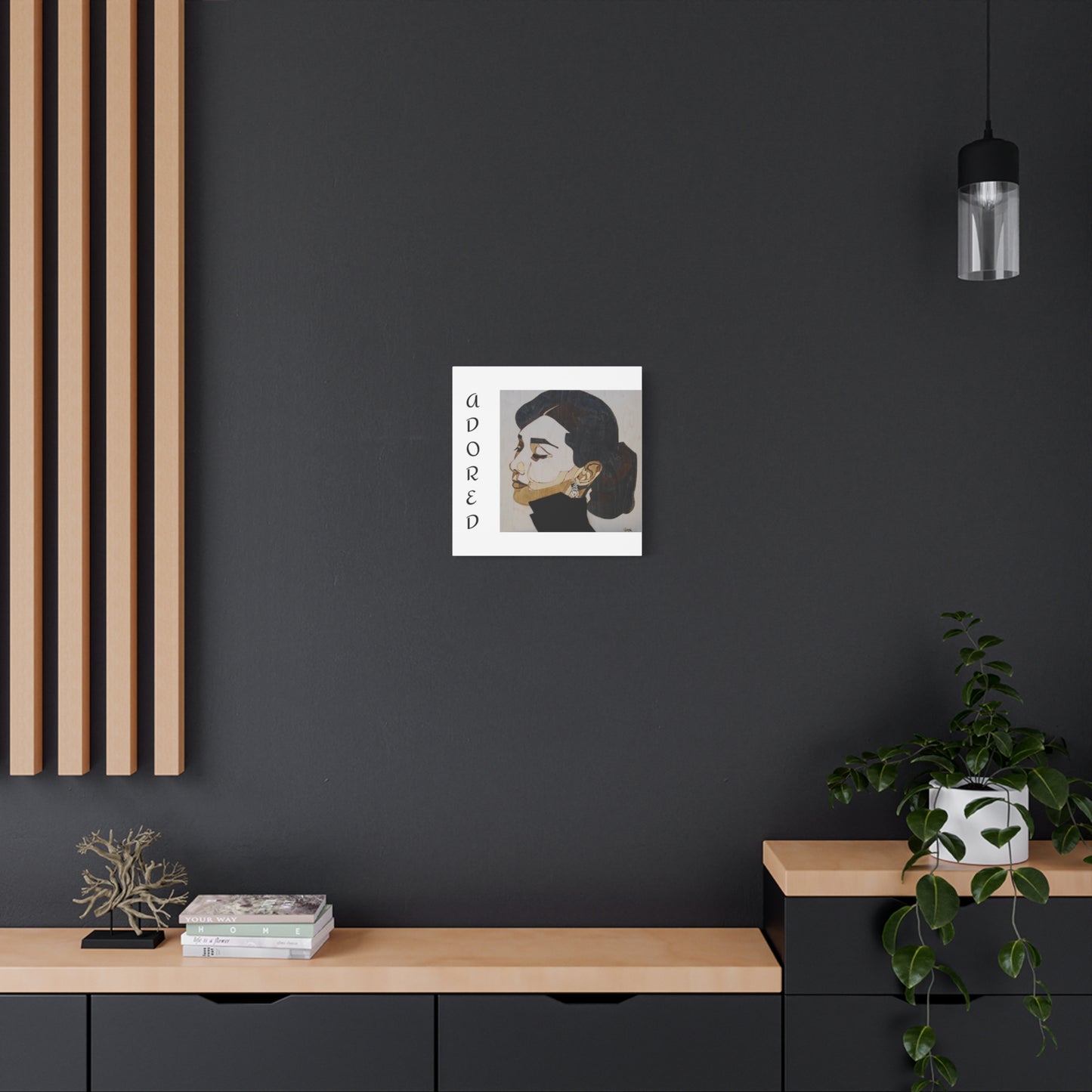 "Adored"Canvas Art – Stylish Portrait of a Woman