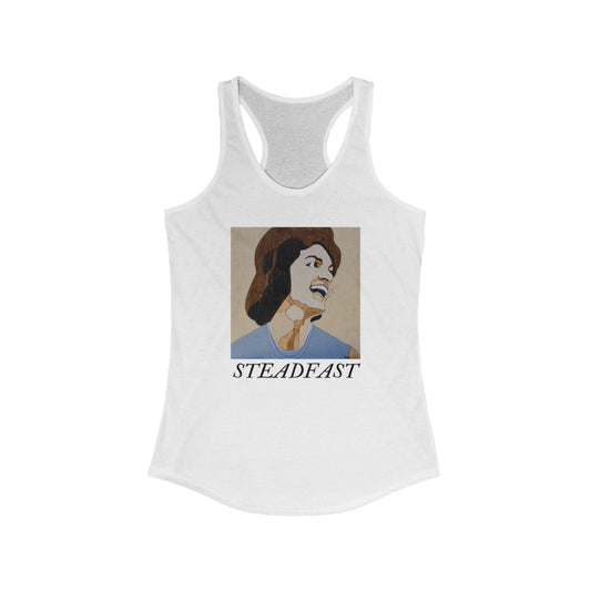 Steadfast Women's Racerback Tank, Motivational Workout Top, Gym Wear, Inspirational Fitness Shirt, Perfect Gift for Her