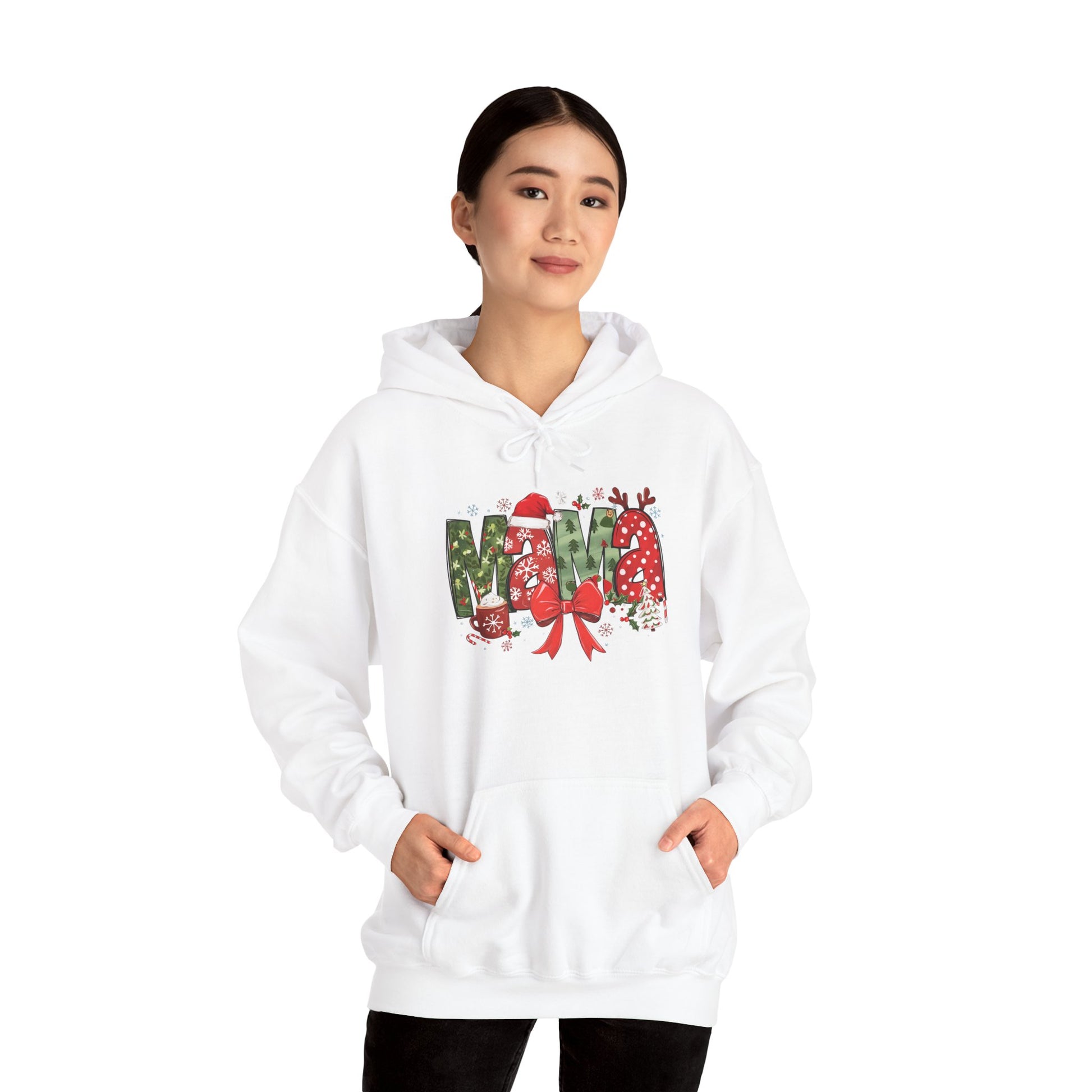 Festive Merry Sweatshirt - Unisex Heavy Blend™ Hoodie for Holiday Cheer - Ileana Marie Designs