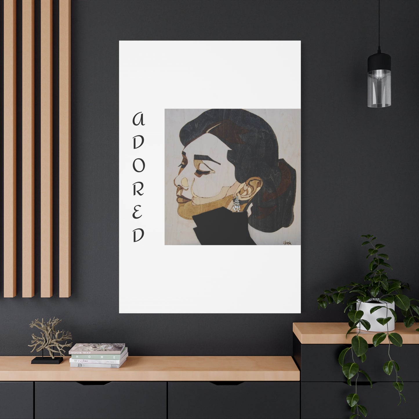"Adored"Canvas Art – Stylish Portrait of a Woman