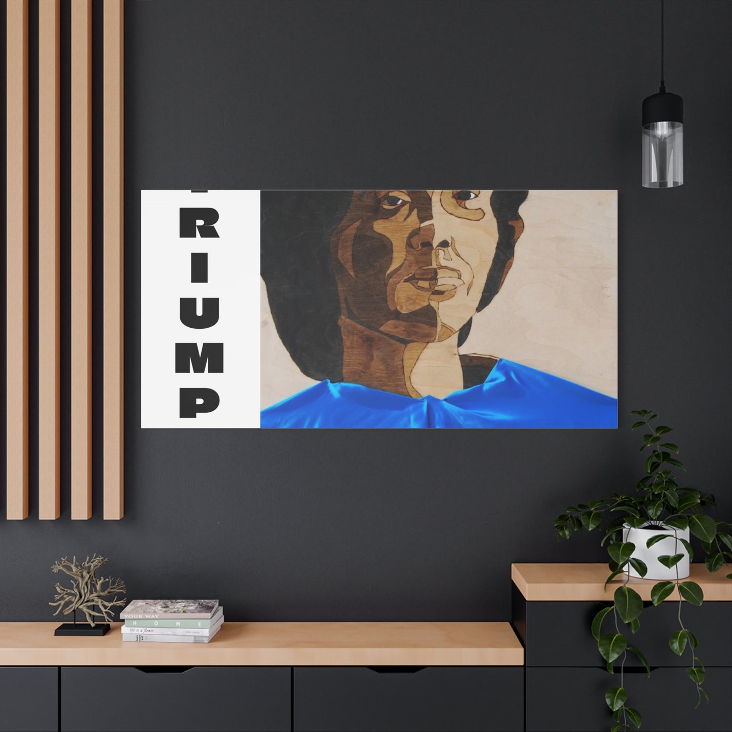 Artistic Canvas Wall Art - Stretched Matte Print of Iconic Portrait