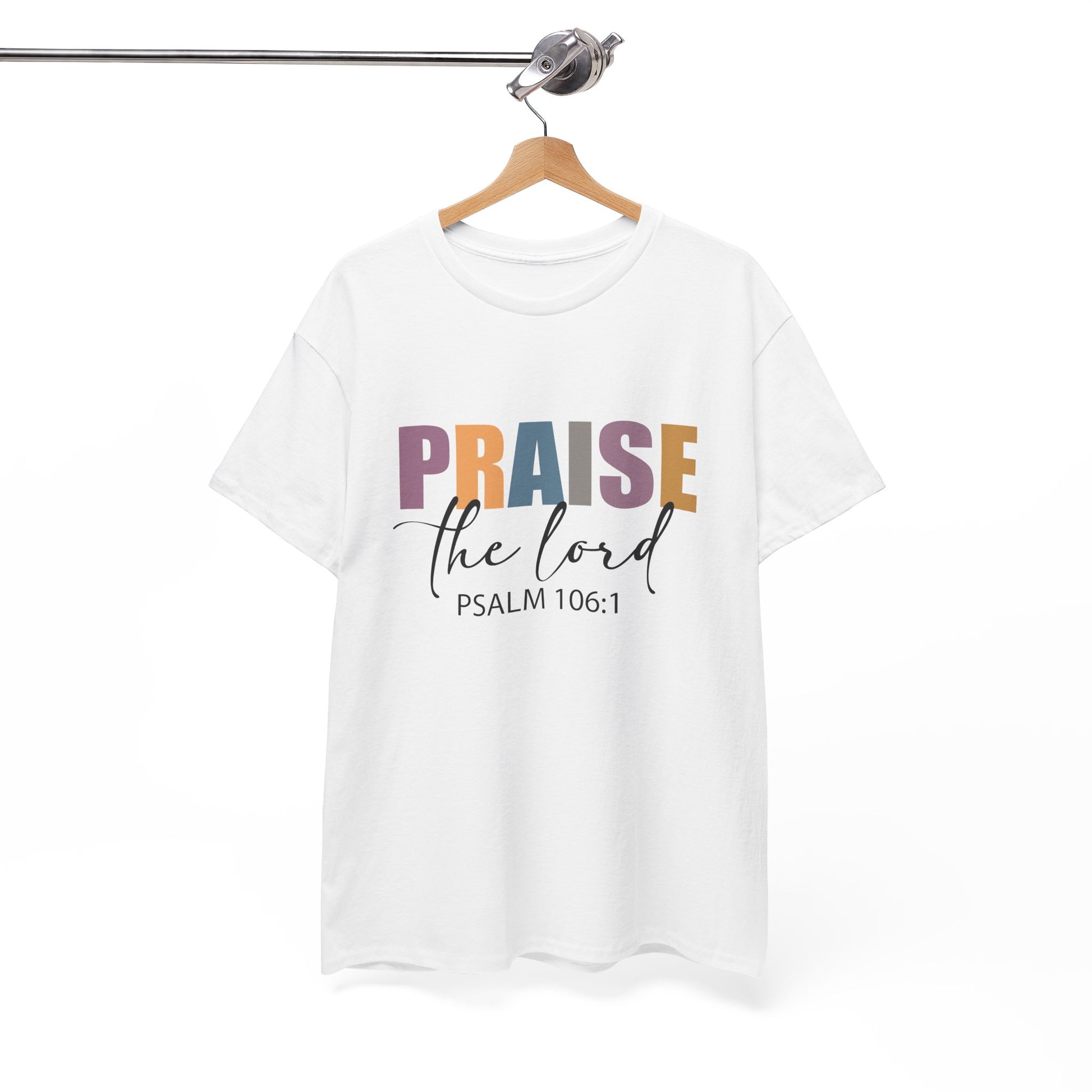 Praise the Lord Unisex Heavy Cotton Tee - Faith Inspired Apparel - Ileana Marie Designs