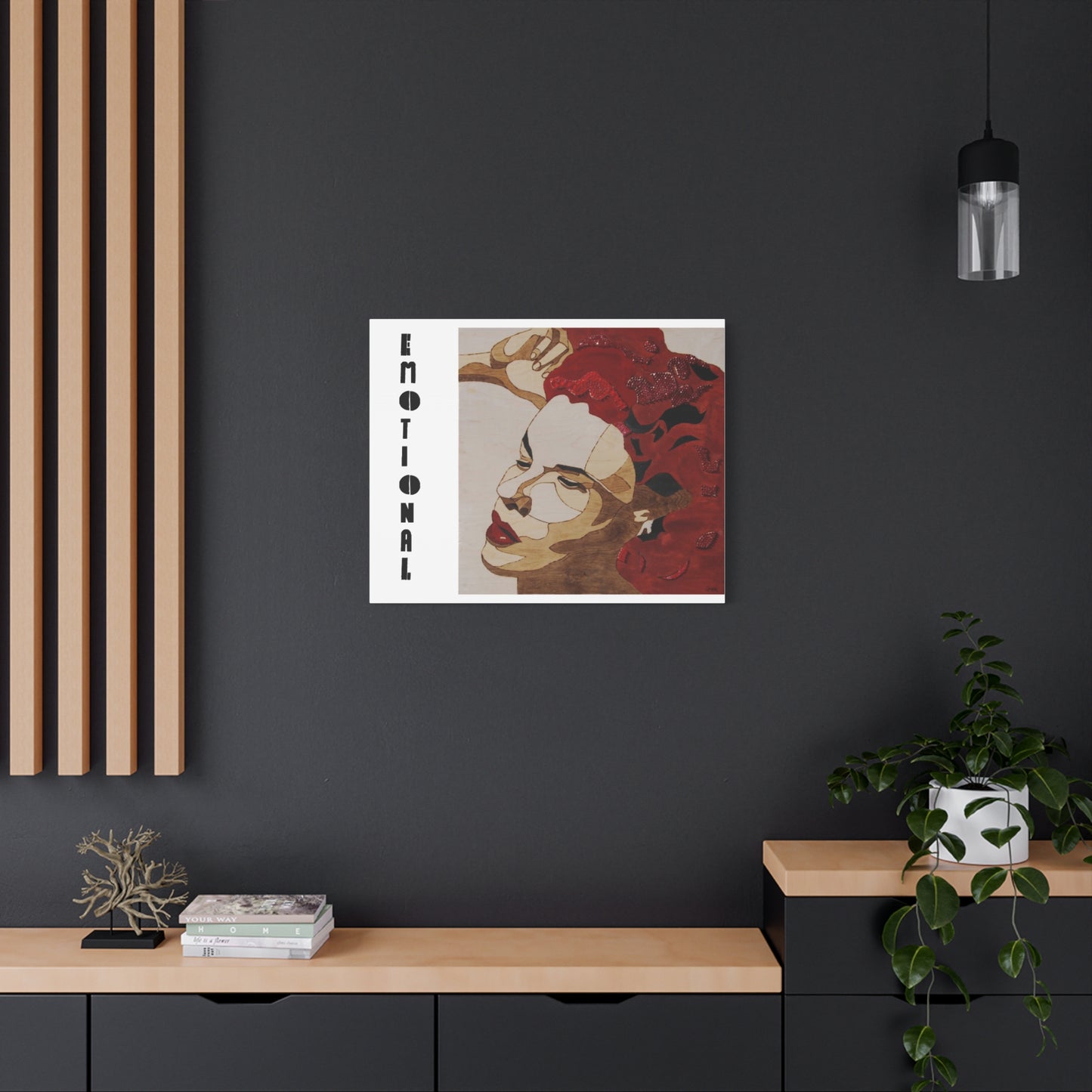 "Emotional" Canvas, Stretched, 1.25"