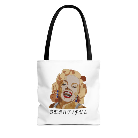 Marilyn Monroe Inspired Tote Bag, Stylish Accessory for Fans, Fashionable Gift for Holidays, Beautiful Statement Bag, Vintage Style