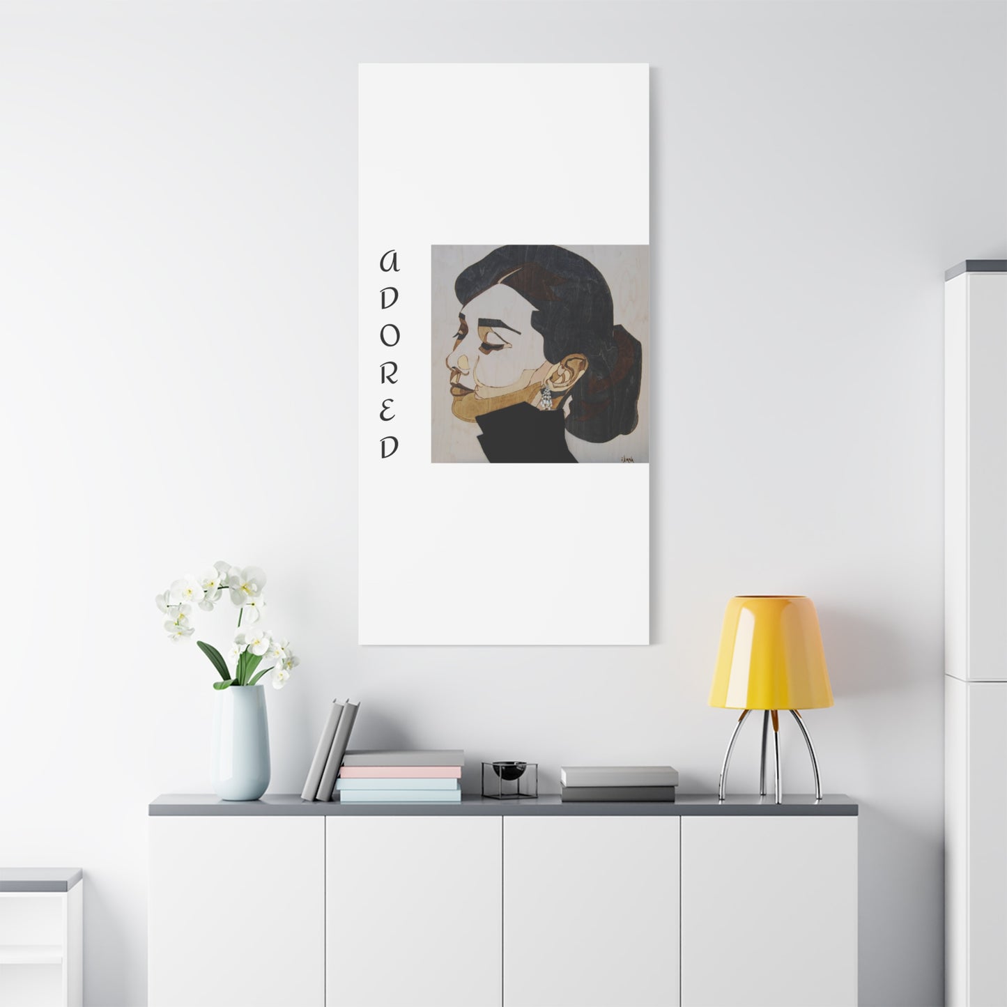"Adored"Canvas Art – Stylish Portrait of a Woman