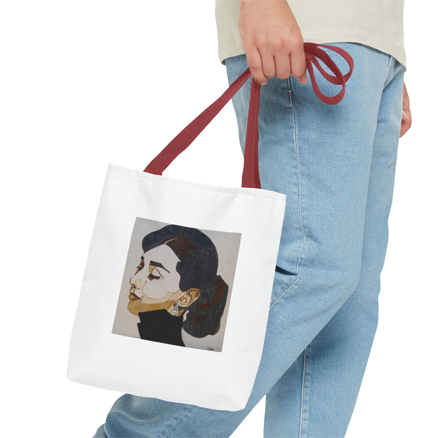 Elegant Art Tote Bag with Inspirational Quote Perfect for Everyday Use