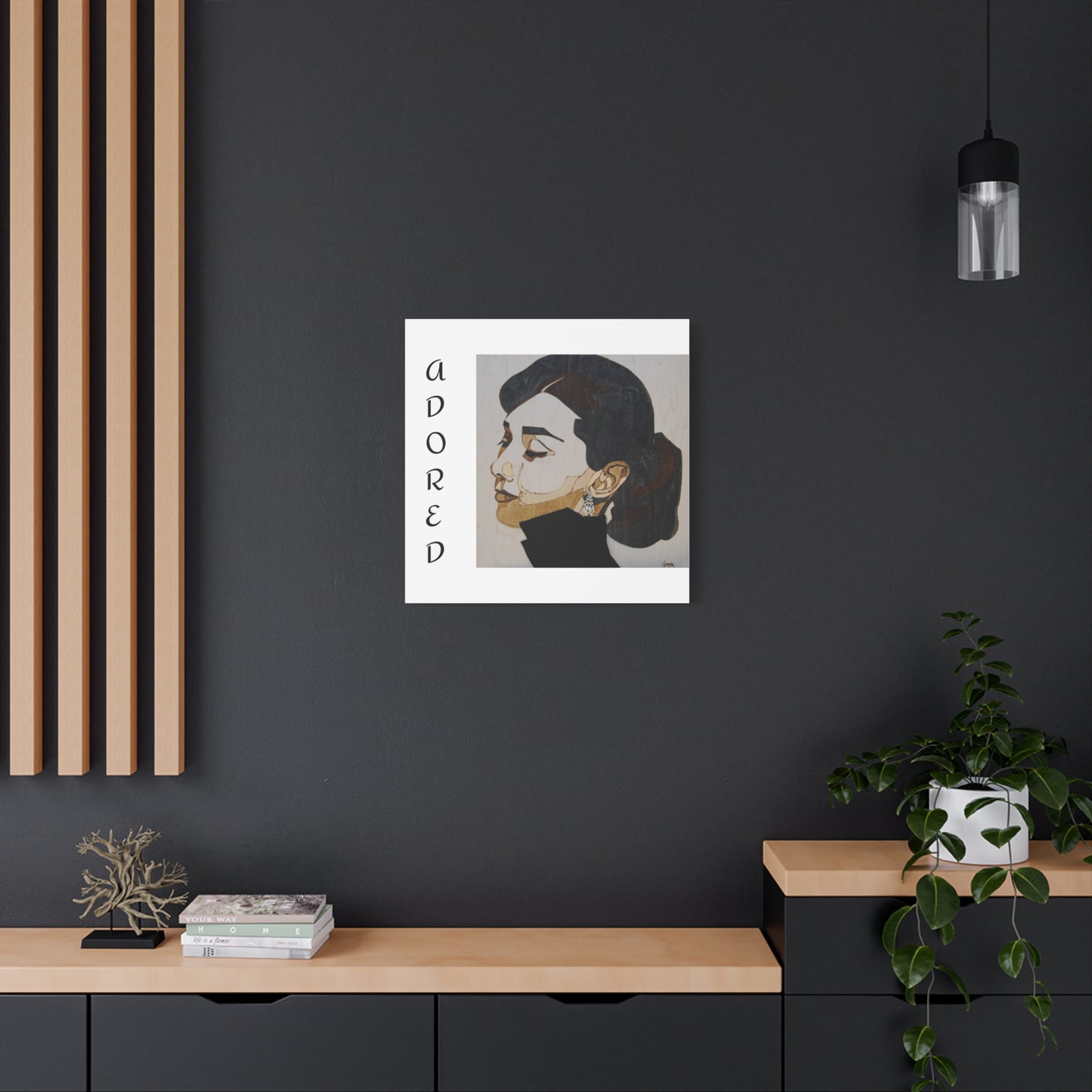 "Adored"Canvas Art – Stylish Portrait of a Woman