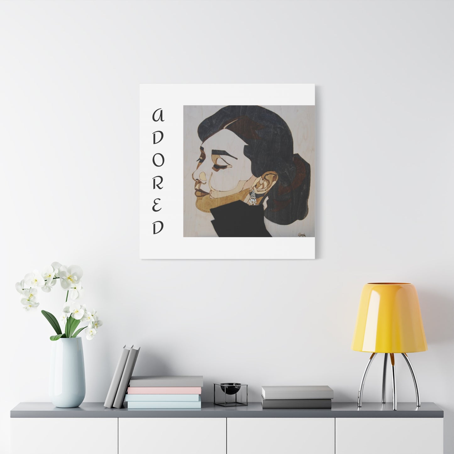"Adored"Canvas Art – Stylish Portrait of a Woman