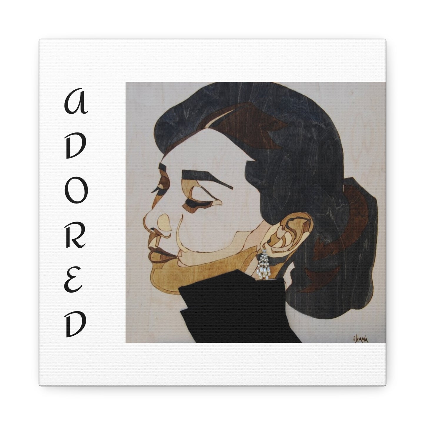 "Adored"Canvas Art – Stylish Portrait of a Woman