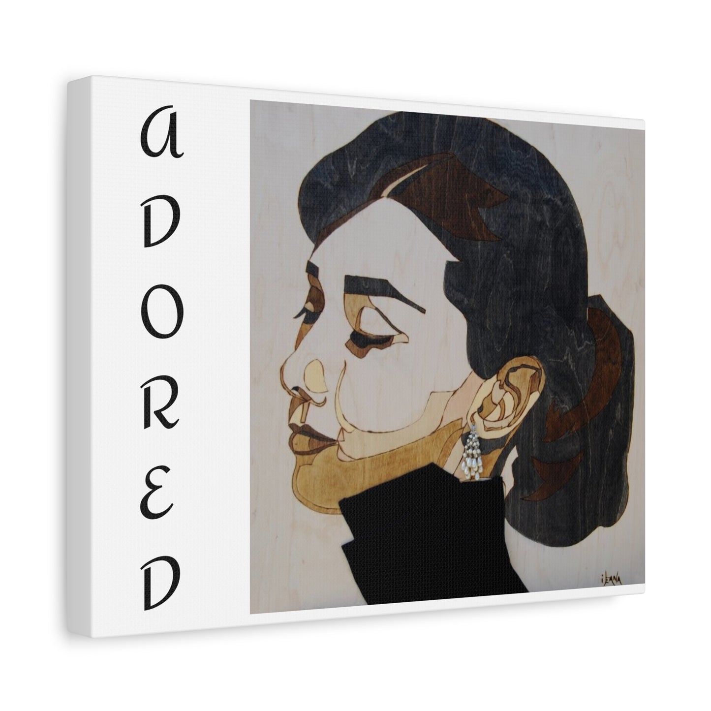 "Adored"Canvas Art – Stylish Portrait of a Woman