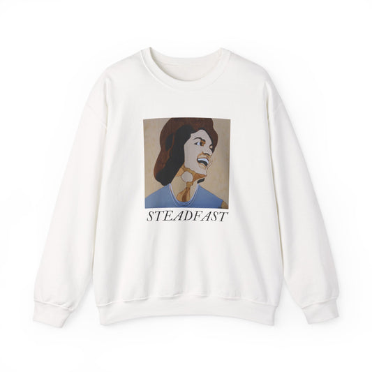Steadfast Unisex Crewneck Sweatshirt, Inspirational Gift, Everyday Comfort Wear, Cozy Fashion, Motivational Apparel