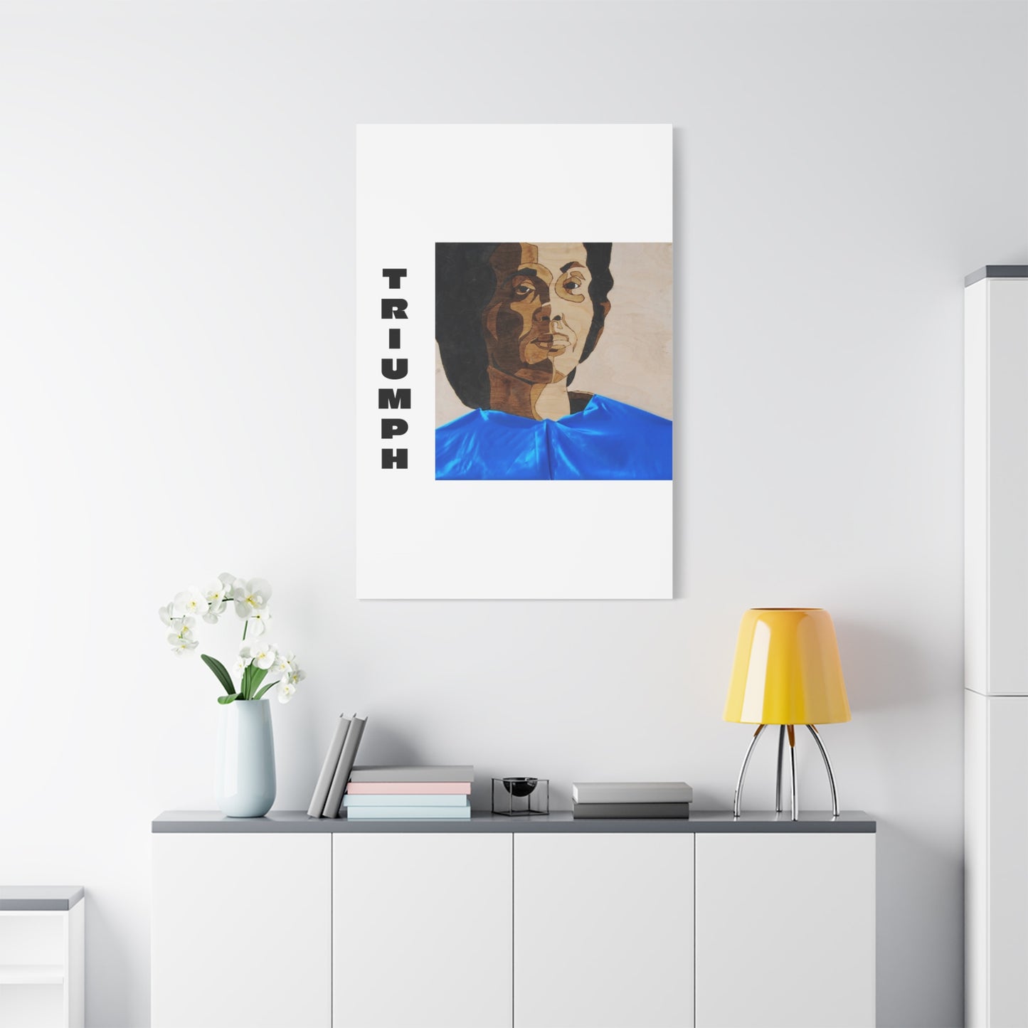 Artistic Canvas Wall Art - Stretched Matte Print of Iconic Portrait