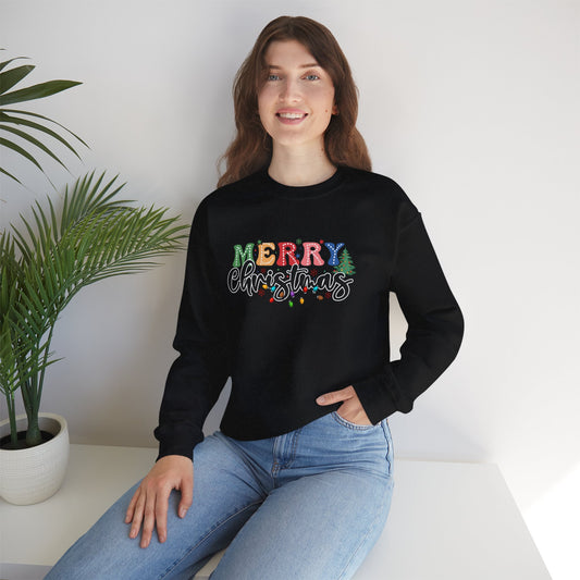 Merry Christmas Unisex Heavy Blend Crewneck Sweatshirt - Ileana Marie Designs