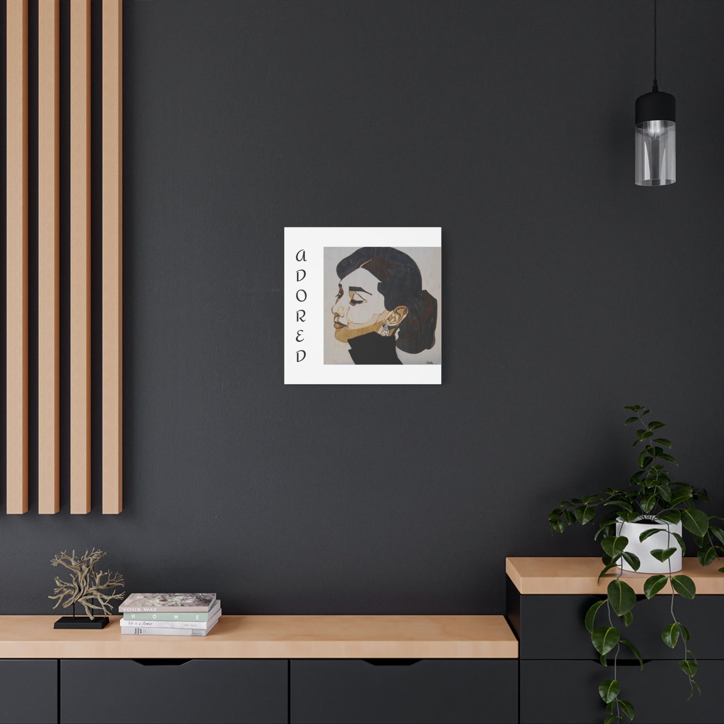 "Adored"Canvas Art – Stylish Portrait of a Woman
