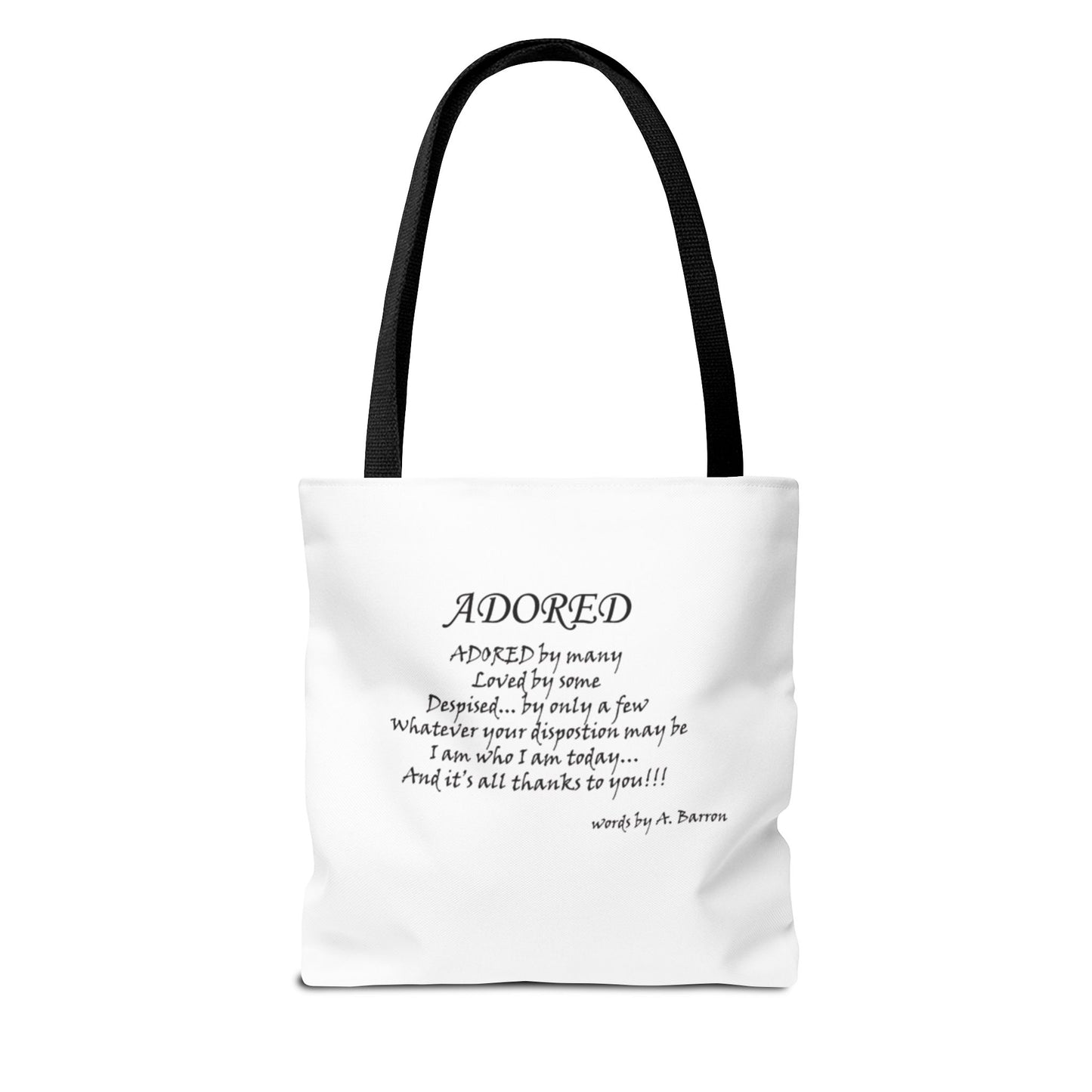 Stylish Adored Tote Bag - Fashionable Art Design for Everyday Use