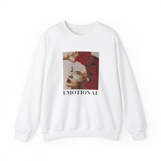 Emotional Art Crewneck Sweatshirt for Comfort and Expression, Cozy Unisex Pullover for Art Lovers, Casual Gift, Statement Apparel, Fashion,