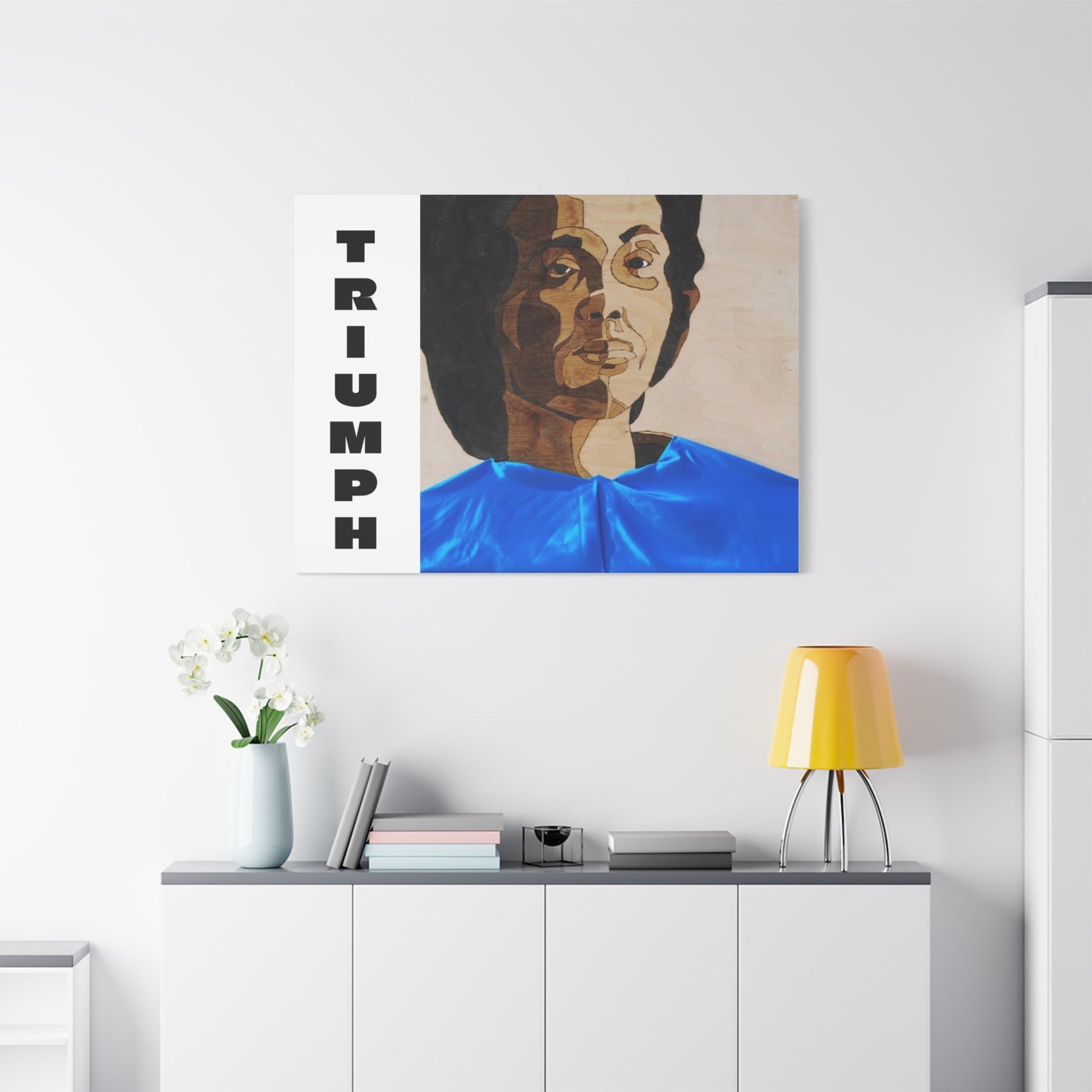 Artistic Canvas Wall Art - Stretched Matte Print of Iconic Portrait