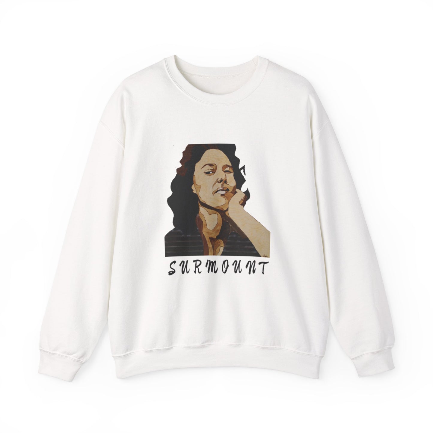 Cool Artistic Crewneck Sweatshirt - SURMOUNT, Unisex Gift, Casual Wear, Unique Art, Chill Vibe, Cozy Sweatshirt