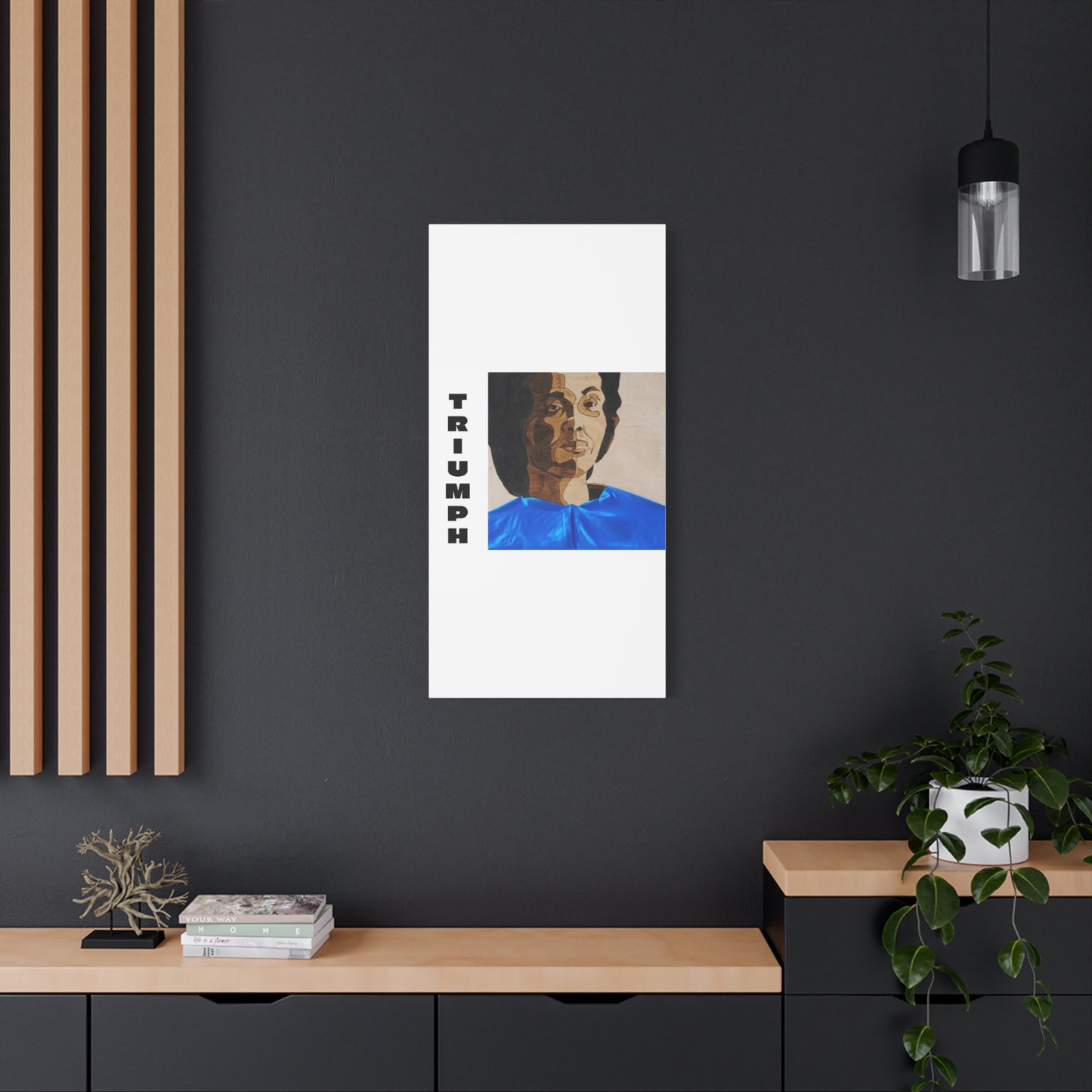 Artistic Canvas Wall Art - Stretched Matte Print of Iconic Portrait