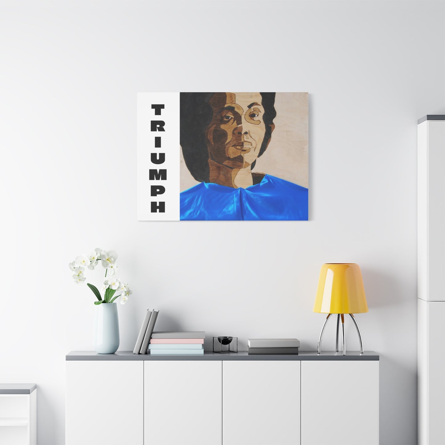 Artistic Canvas Wall Art - Stretched Matte Print of Iconic Portrait