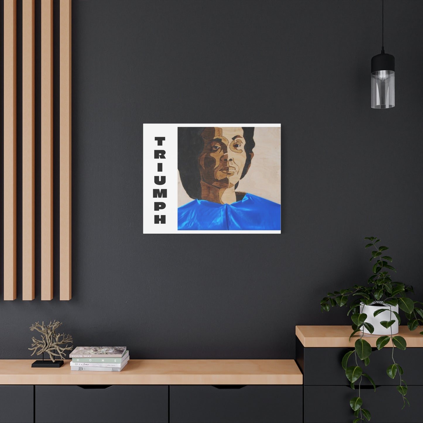 Artistic Canvas Wall Art - Stretched Matte Print of Iconic Portrait