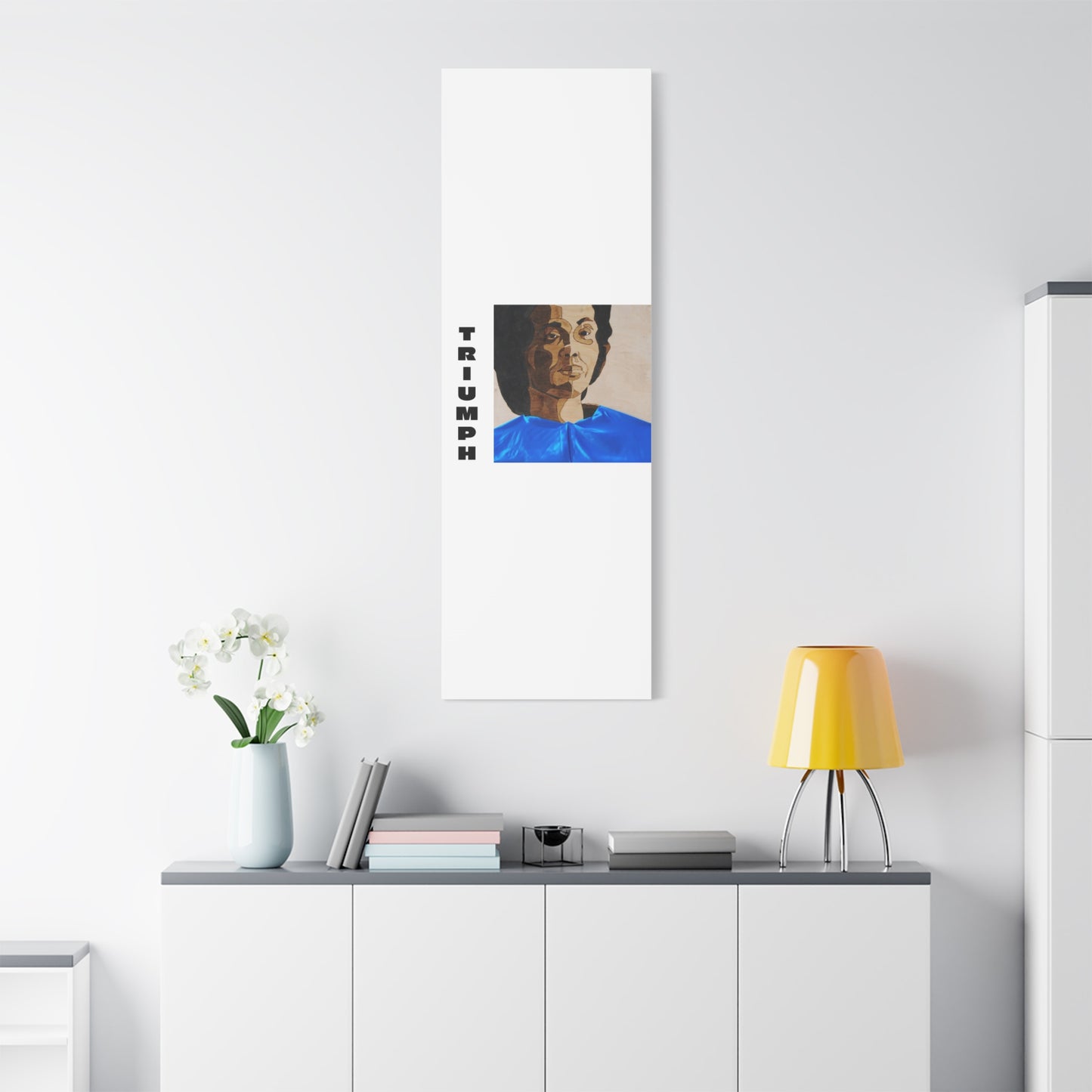 Artistic Canvas Wall Art - Stretched Matte Print of Iconic Portrait