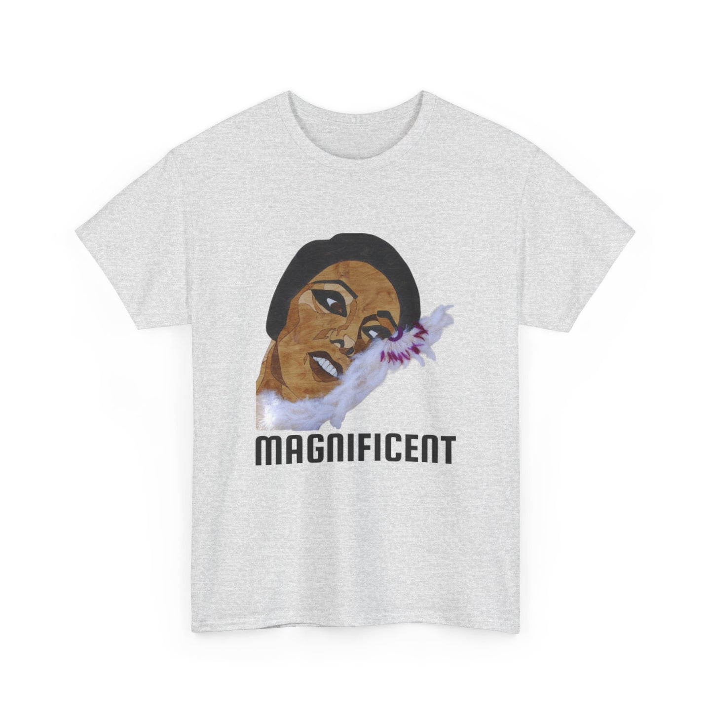 Magnificent Unisex Heavy Cotton Tee, Empowering Shirt, Art-Inspired Tee, Gift for Art Lovers, Everyday Wear, Statement Fashion