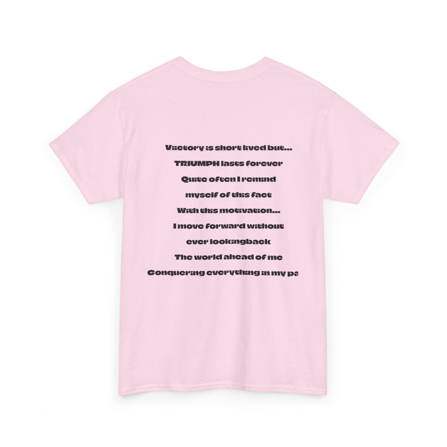 Inspirational Triumph T-Shirt, Unisex Heavy Cotton Tee, Motivational Apparel, Graphic Tee, Perfect for Activism and Celebrations