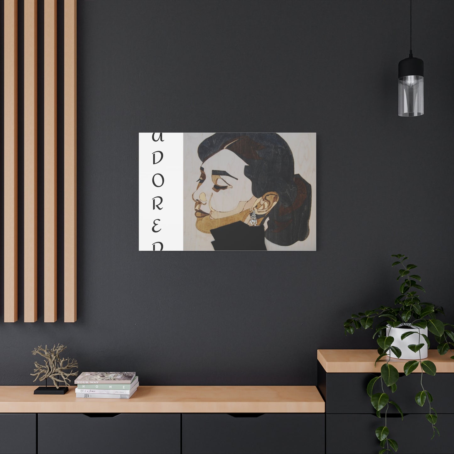 "Adored"Canvas Art – Stylish Portrait of a Woman