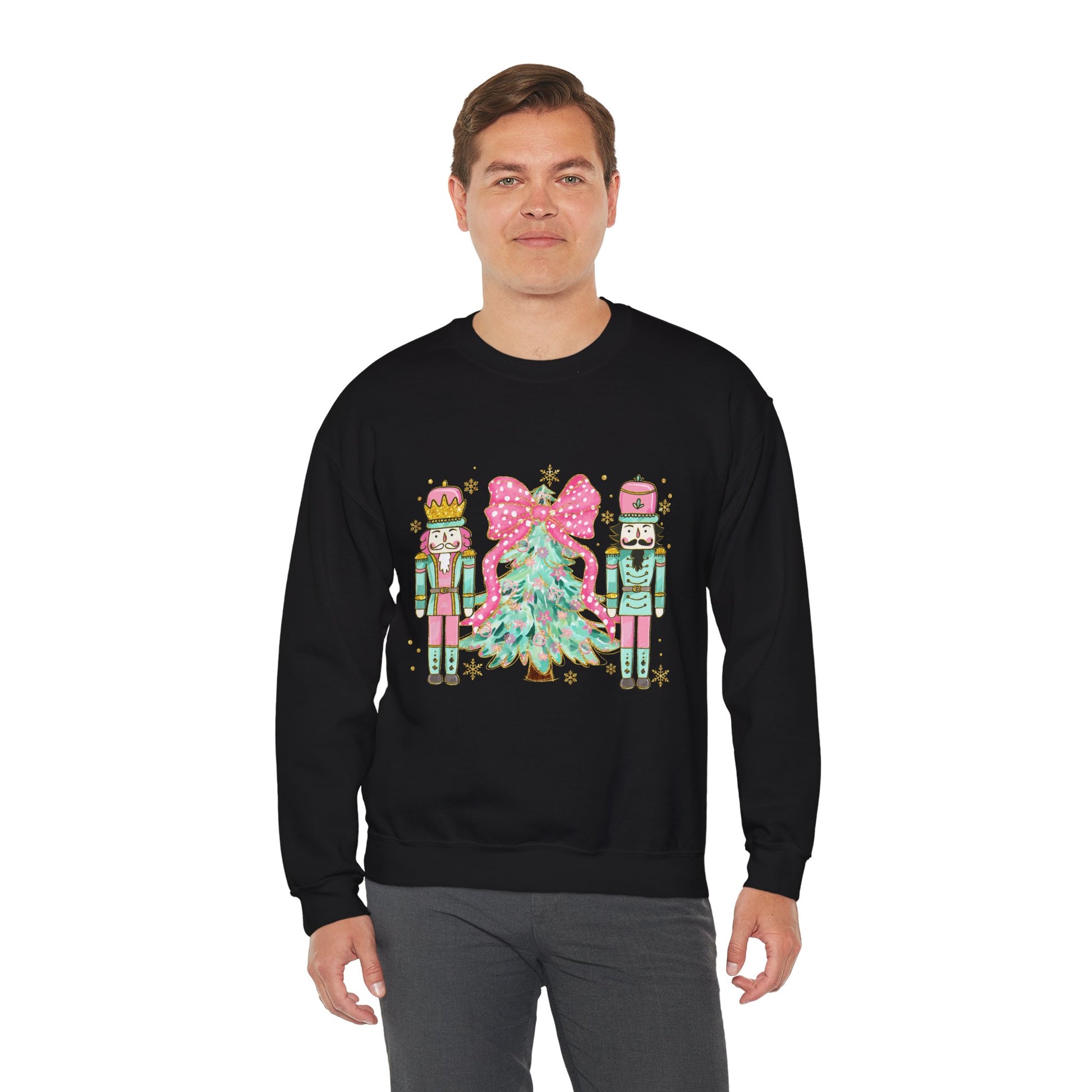 Christmas Nutcracker Crewneck Sweatshirt - Unisex Heavy Blend™ - Ileana Marie Designs