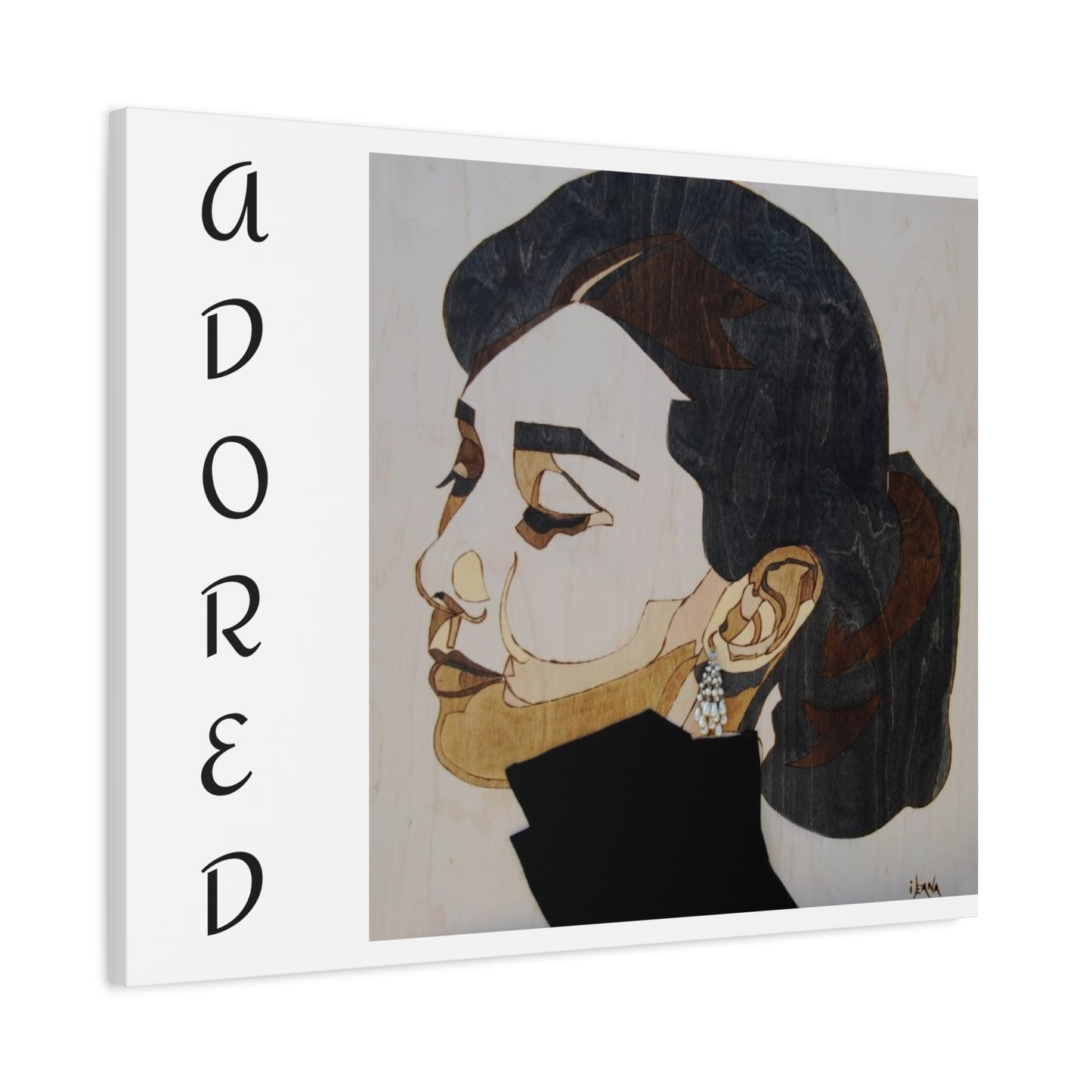 "Adored"Canvas Art – Stylish Portrait of a Woman