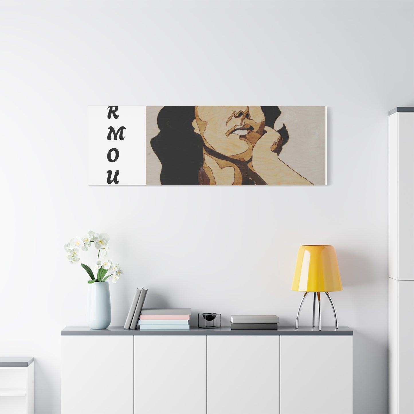 "Surmount", Dorothy Danbridge inspired  Contemporary Art Canvas Print - Modern Serene Portrait Decoration