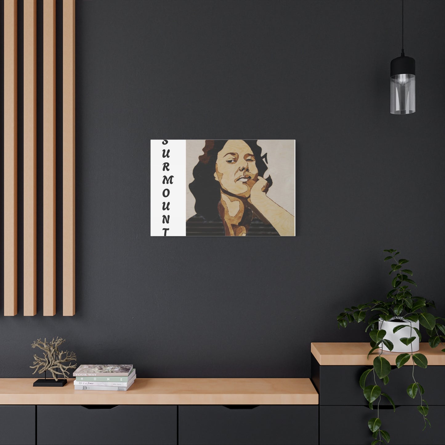 "Surmount", Dorothy Danbridge inspired  Contemporary Art Canvas Print - Modern Serene Portrait Decoration
