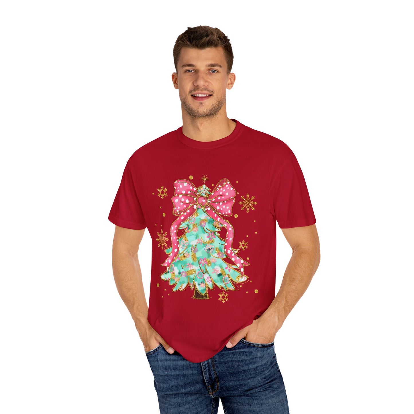 Festive Christmas Tree Graphic T-Shirt - Ileana Marie Designs