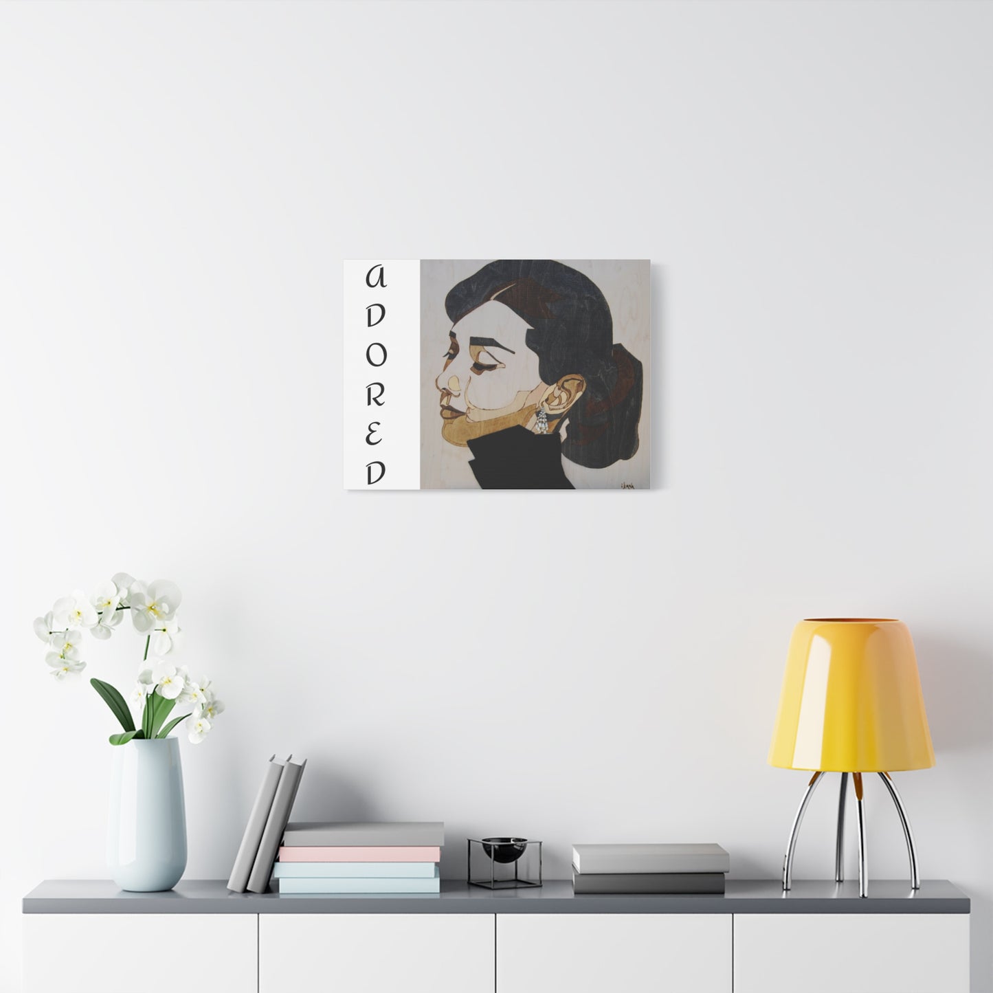 "Adored"Canvas Art – Stylish Portrait of a Woman
