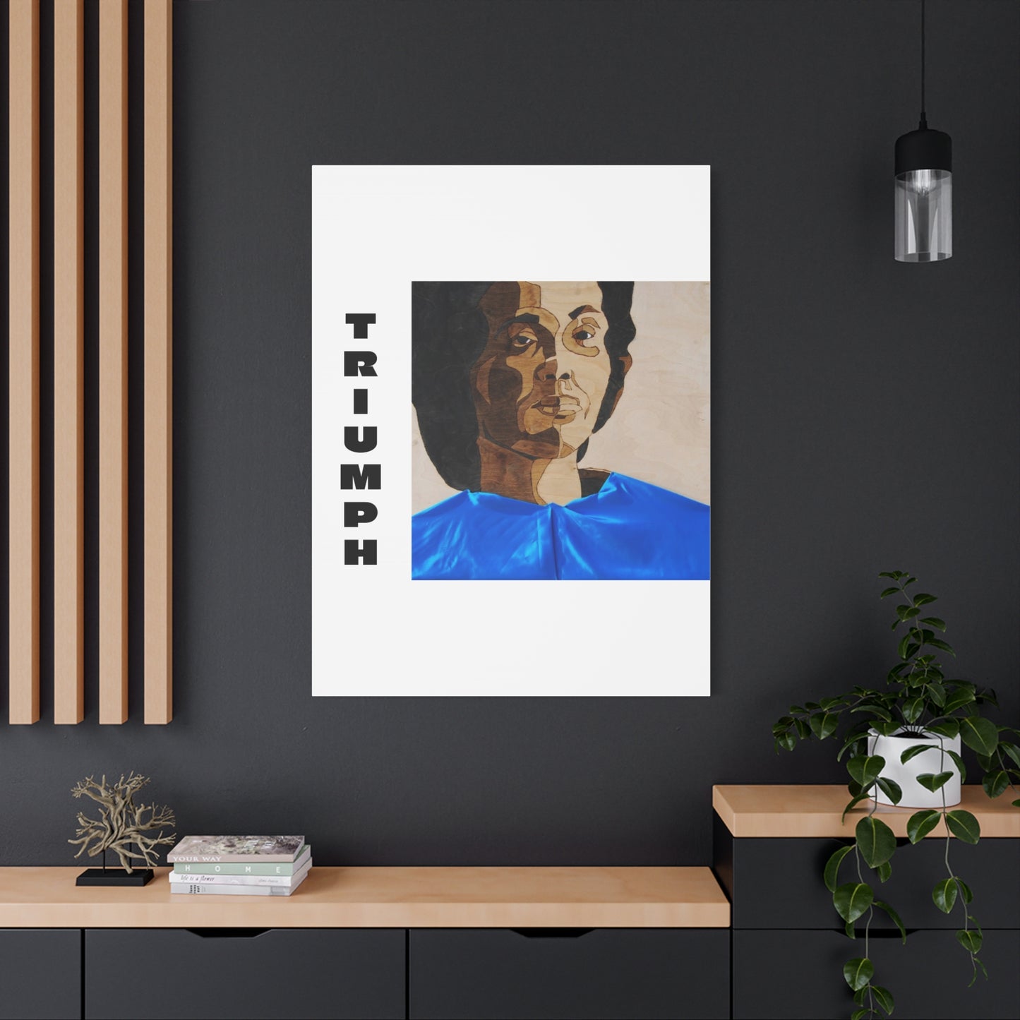 Artistic Canvas Wall Art - Stretched Matte Print of Iconic Portrait
