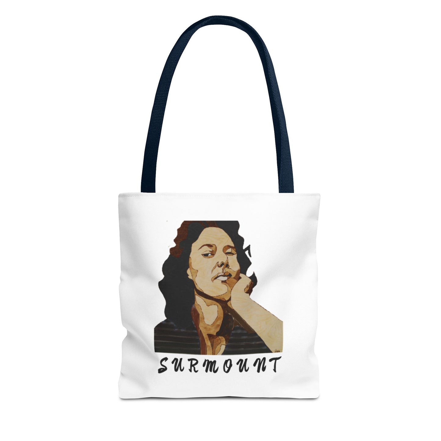 Inspiring Tote Bag: 'SURMOUNT' Motivational Quote, Perfect for Books, Gym, Beach, Eco-Friendly Shopping, Gift Idea