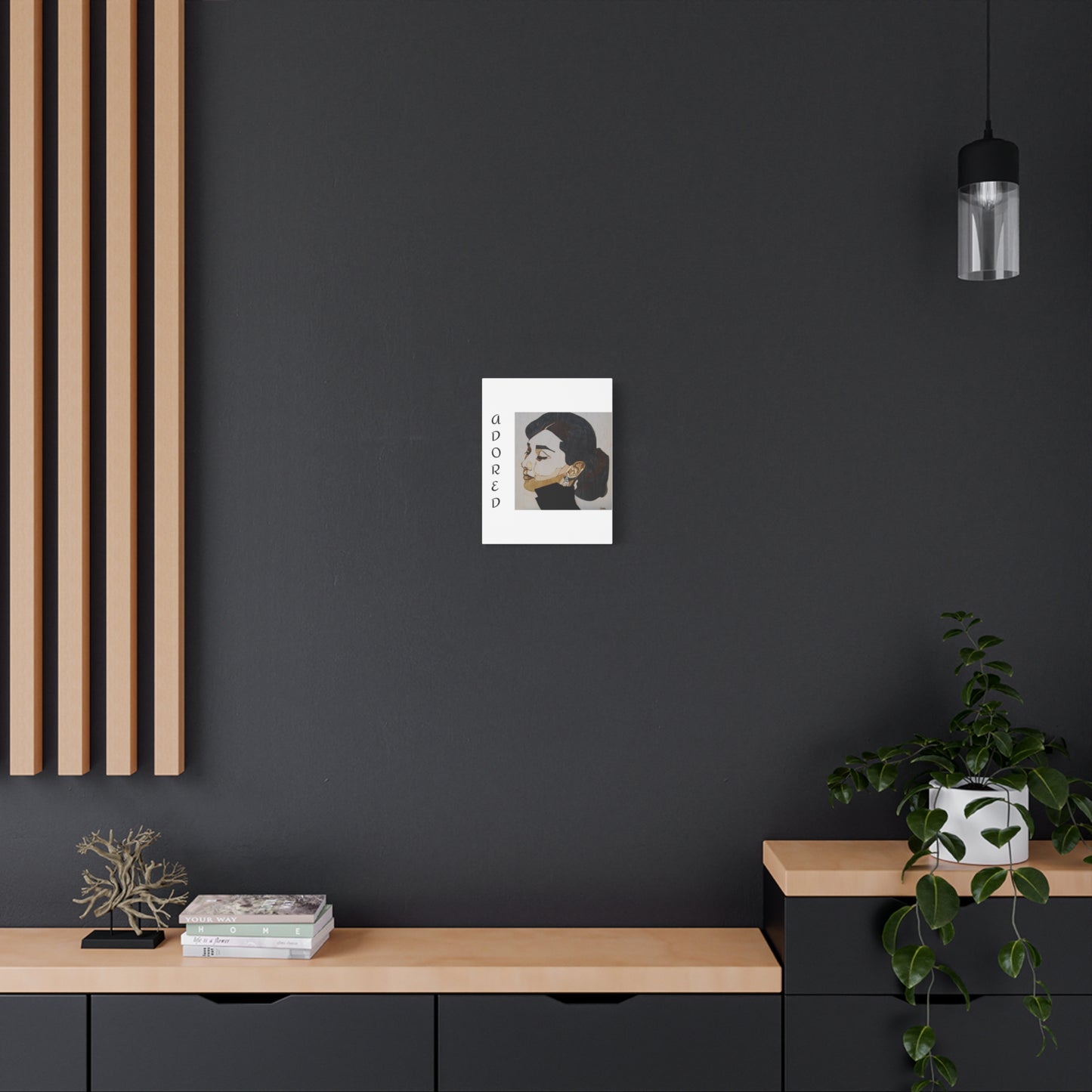 "Adored"Canvas Art – Stylish Portrait of a Woman