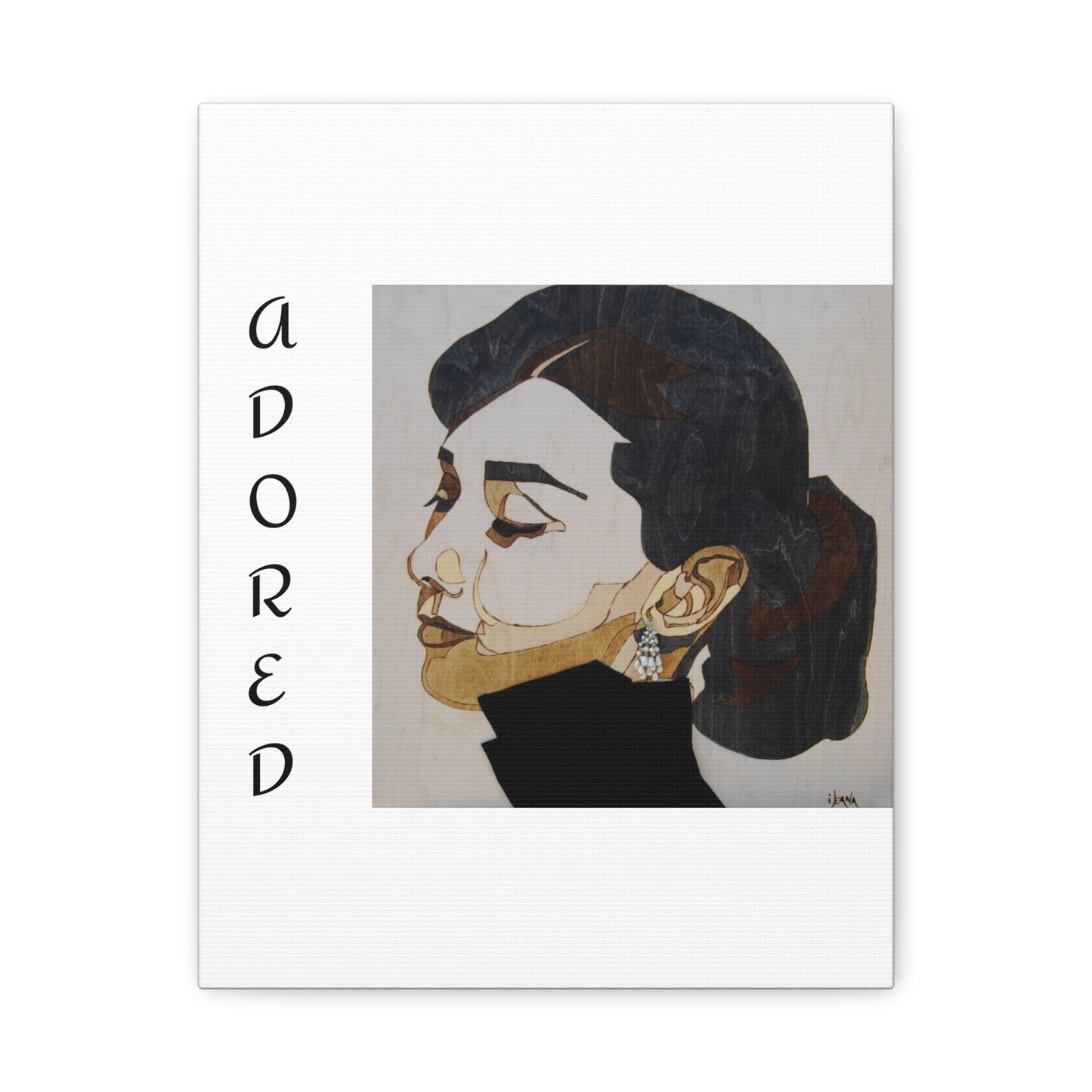 "Adored"Canvas Art – Stylish Portrait of a Woman
