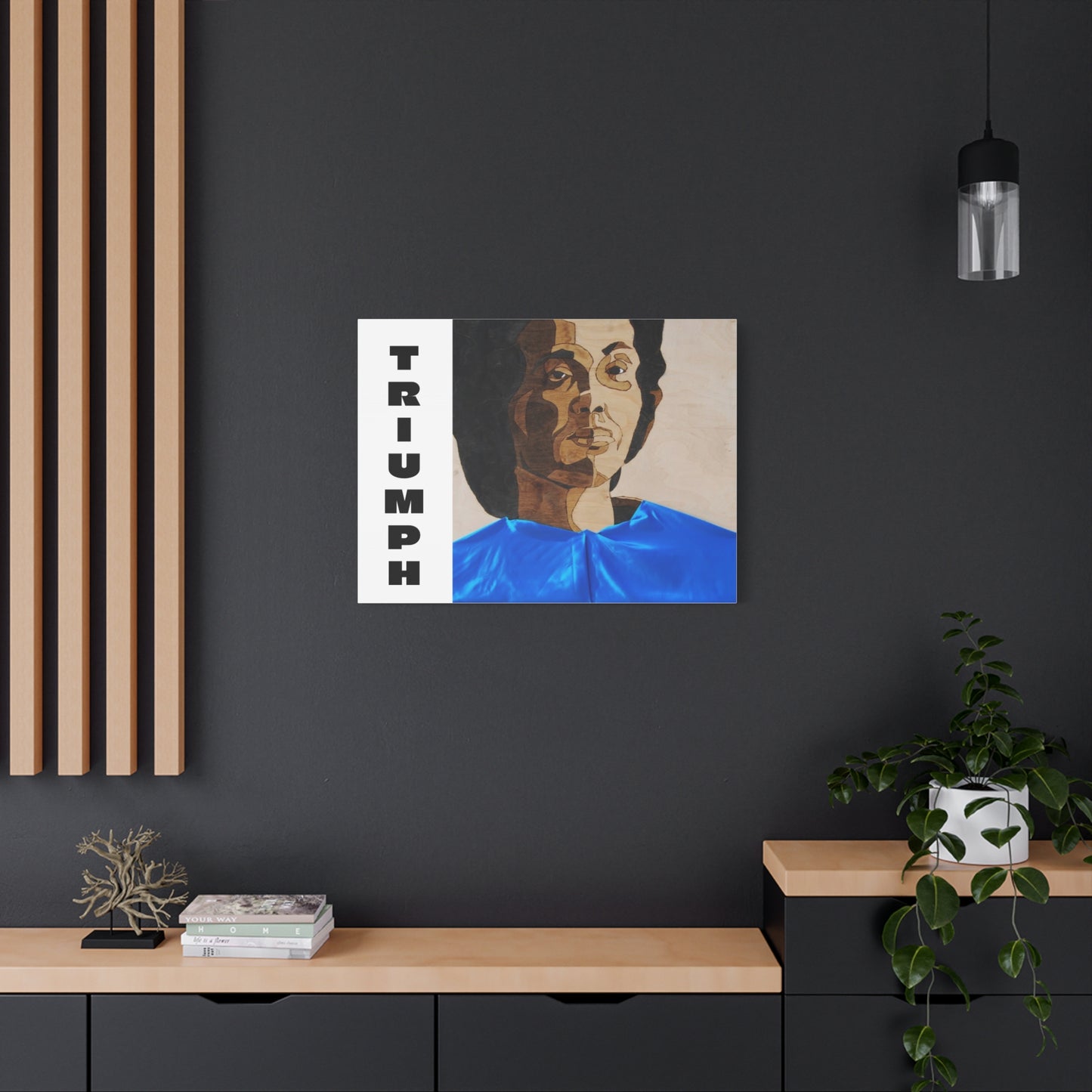 Artistic Canvas Wall Art - Stretched Matte Print of Iconic Portrait