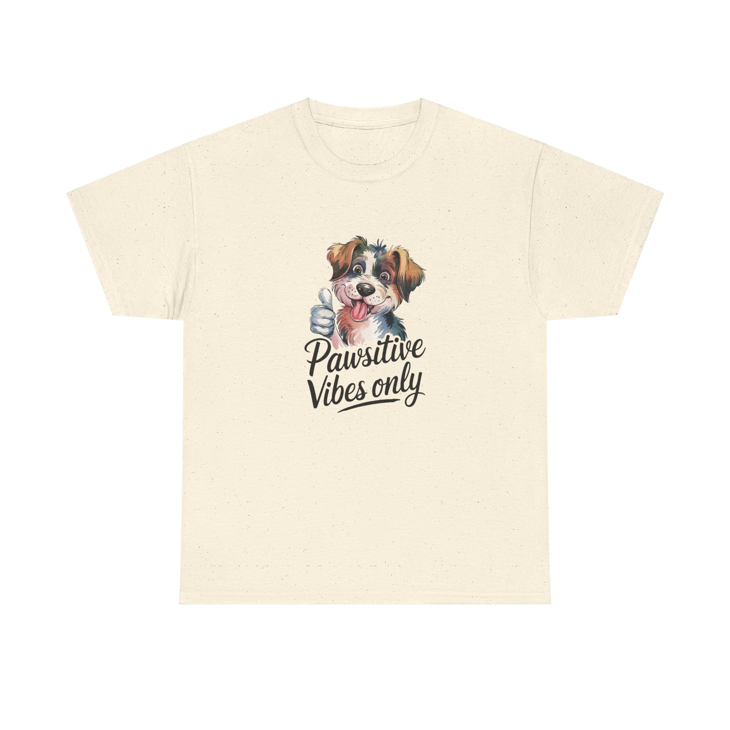 Pawsitive Vibes Only Unisex Heavy Cotton Tee - Ileana Marie Designs