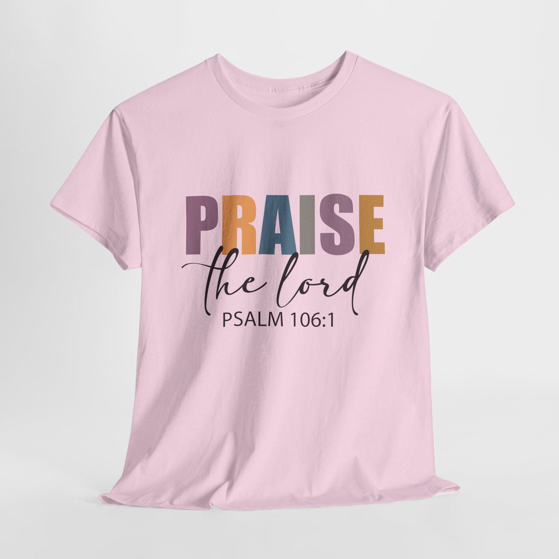 Praise the Lord Unisex Heavy Cotton Tee - Faith Inspired Apparel - Ileana Marie Designs