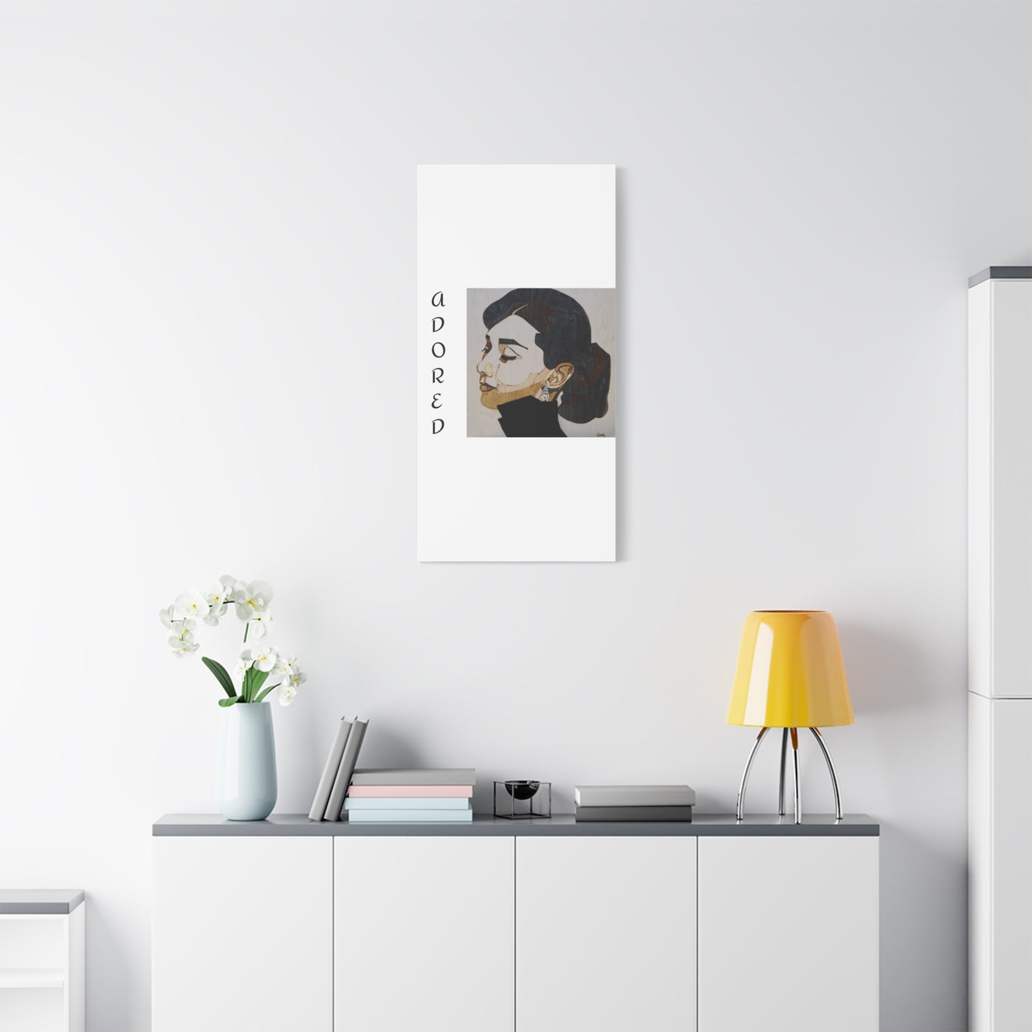 "Adored"Canvas Art – Stylish Portrait of a Woman