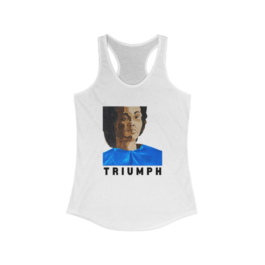 Empowering Women's Racerback Tank with 'Triumph' Design - Perfect for Workouts, Casual Outfits, Gym Wear, Gifts