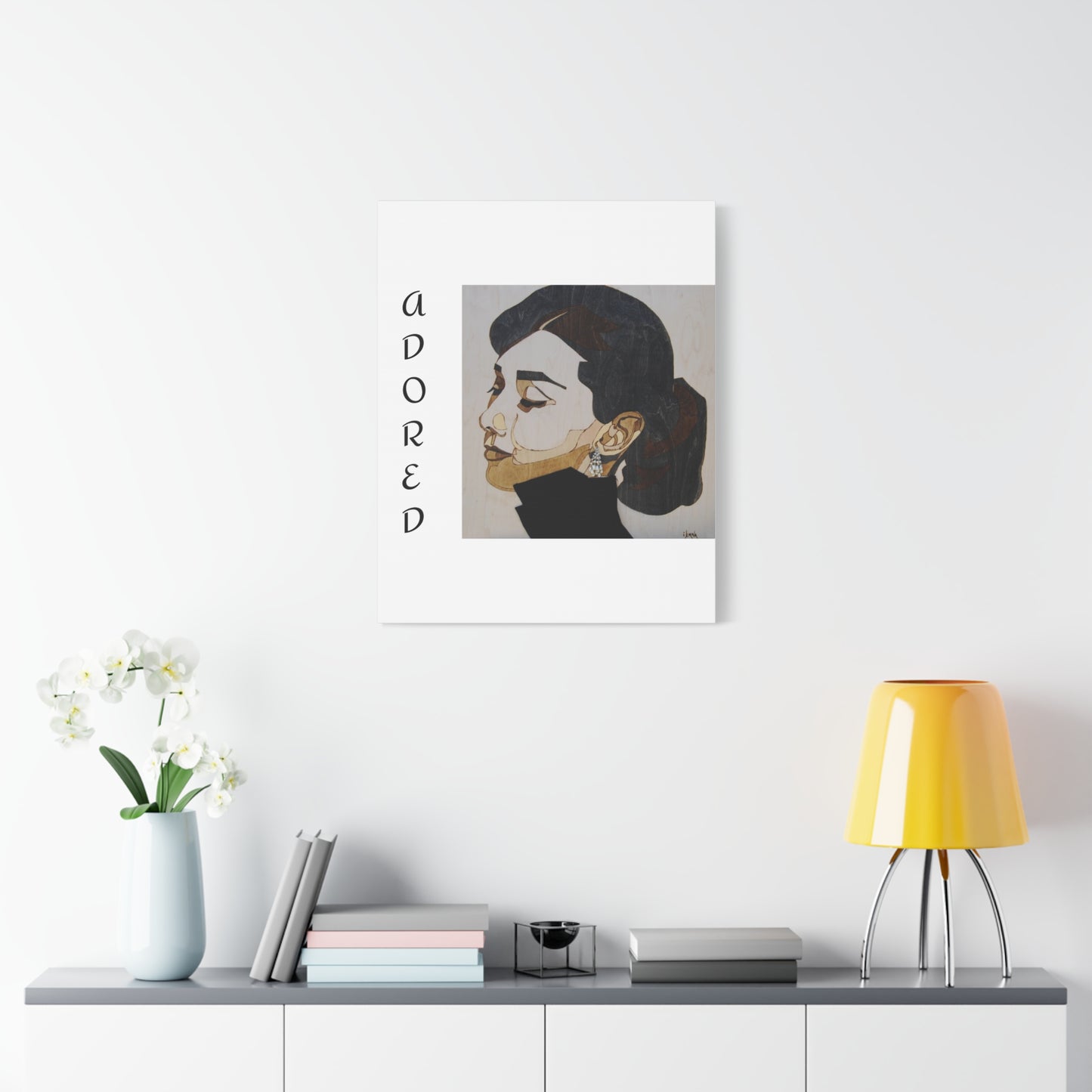 "Adored"Canvas Art – Stylish Portrait of a Woman