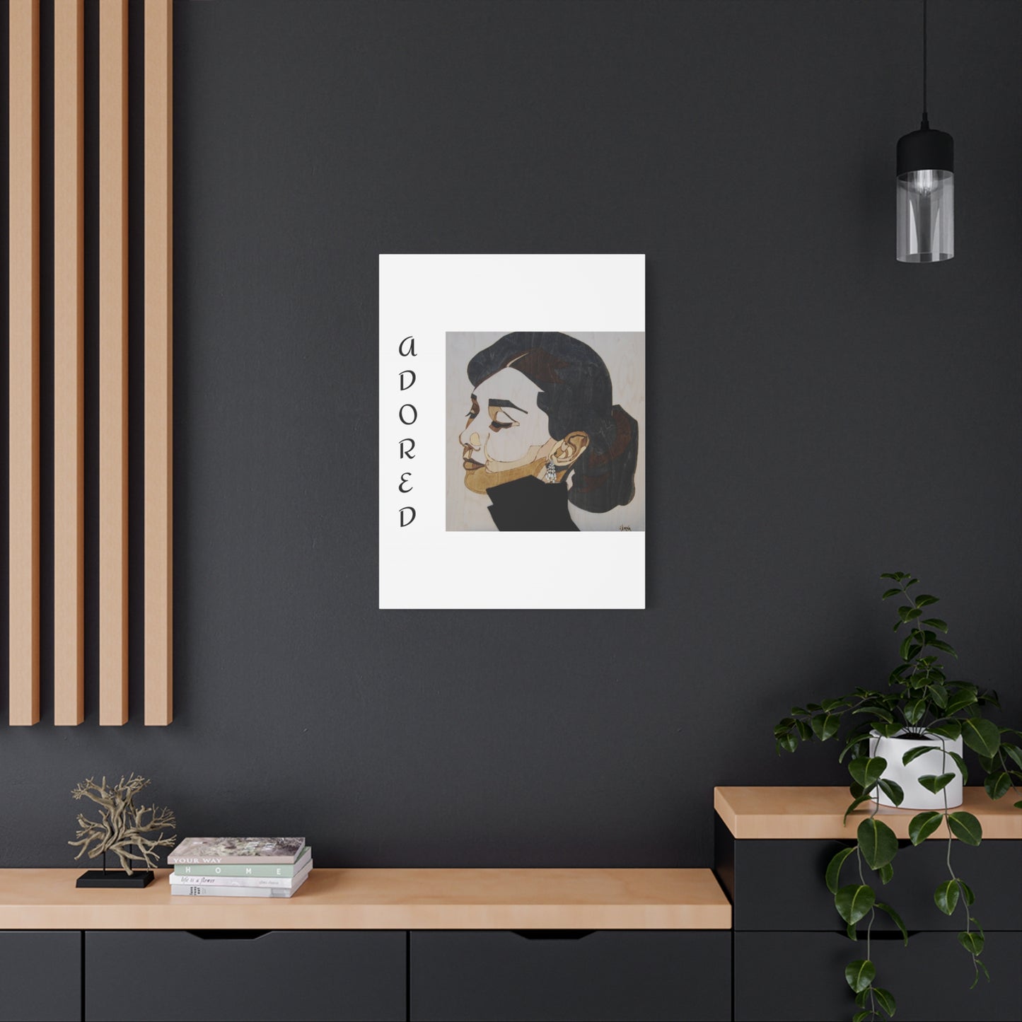 "Adored"Canvas Art – Stylish Portrait of a Woman