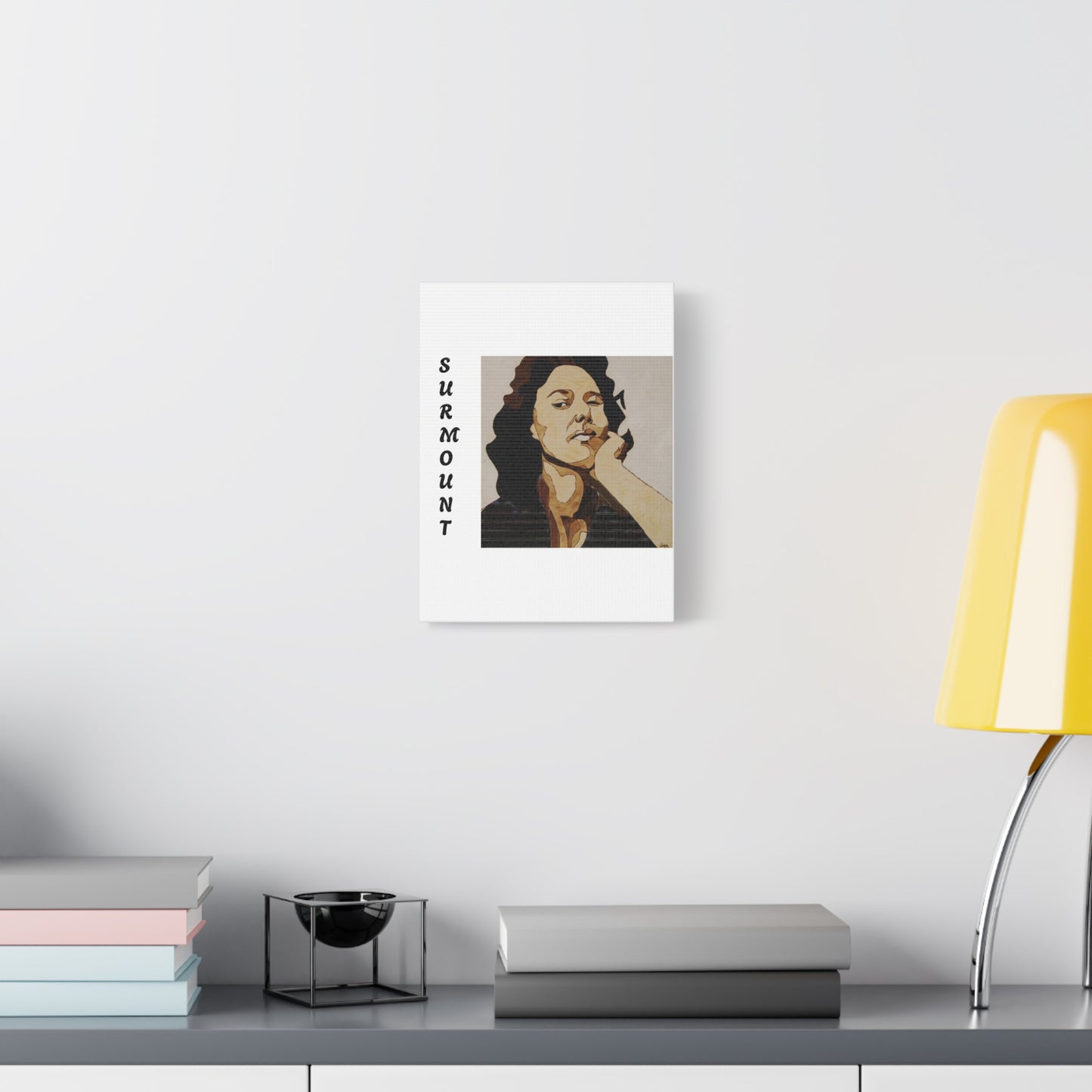 "Surmount", Dorothy Danbridge inspired  Contemporary Art Canvas Print - Modern Serene Portrait Decoration