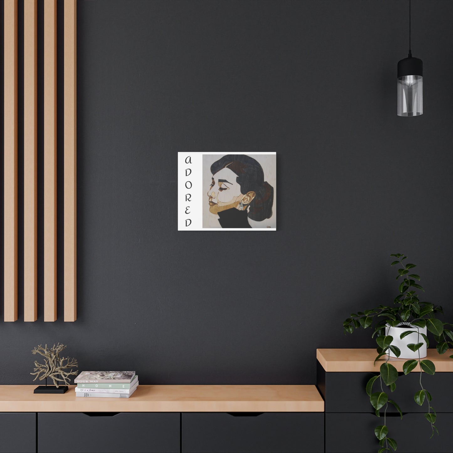 "Adored"Canvas Art – Stylish Portrait of a Woman