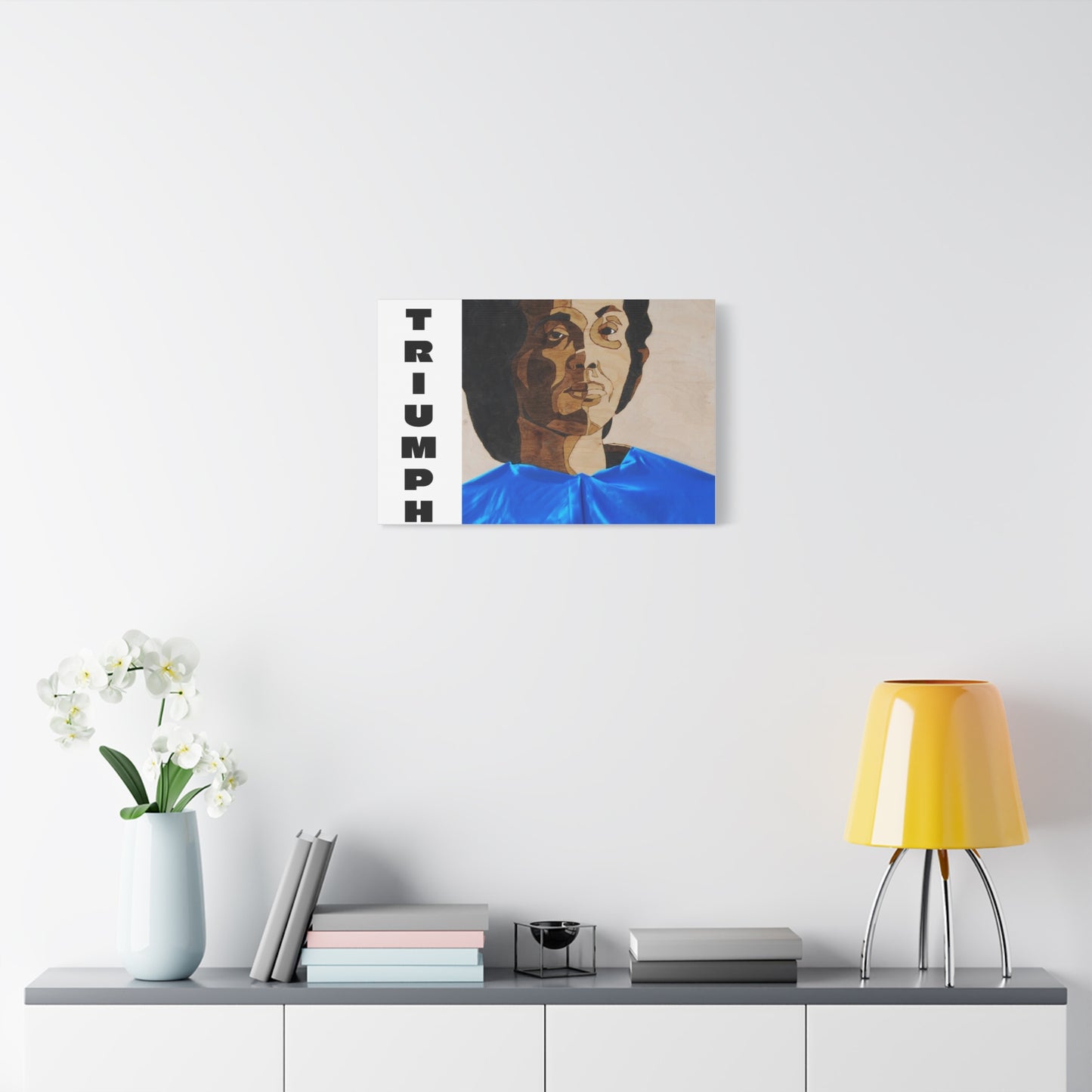 Artistic Canvas Wall Art - Stretched Matte Print of Iconic Portrait